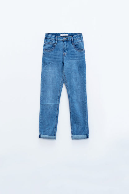 Skinny Jeans In light wash with detail on the pocket - Denim