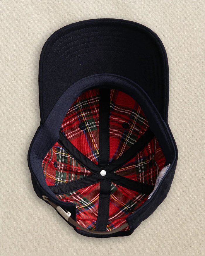 Skipjack Wool Leather Strap Hat - Navy