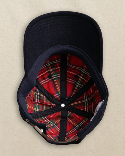 Skipjack Wool Leather Strap Hat - Navy