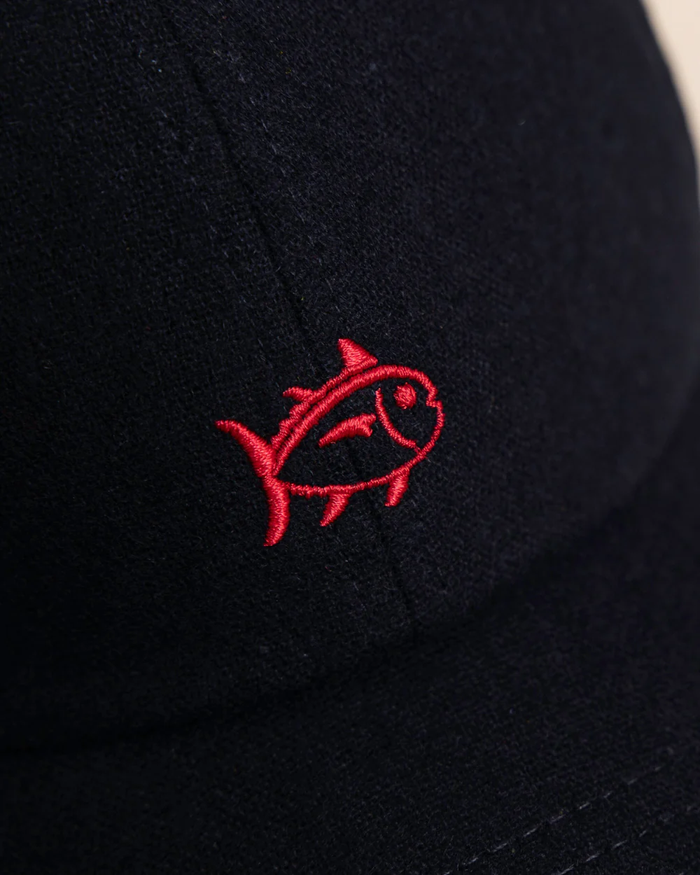 Skipjack Wool Leather Strap Hat - Navy