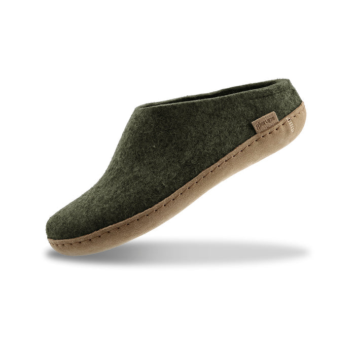 Slip-on with leather sole - Forest