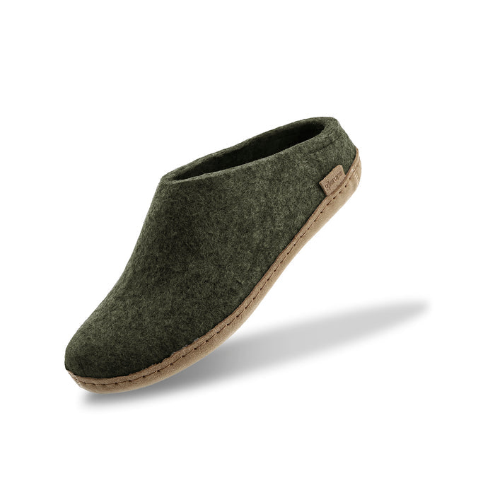 Slip-on with leather sole - Forest