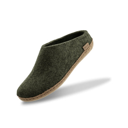 Slip-on with leather sole - Forest