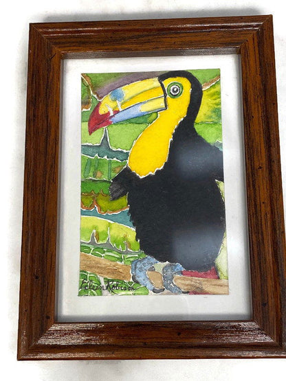 Small Toucan Framed Watercolor Art at Duckwells