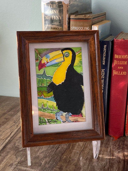 Small Toucan Framed Watercolor Art at Duckwells