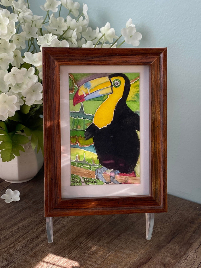 Small Toucan Framed Watercolor Art at Duckwells