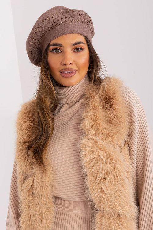 Smooth Beret Hat for Ladies - Stylish Accessory brown one-size-fits-all - Hats