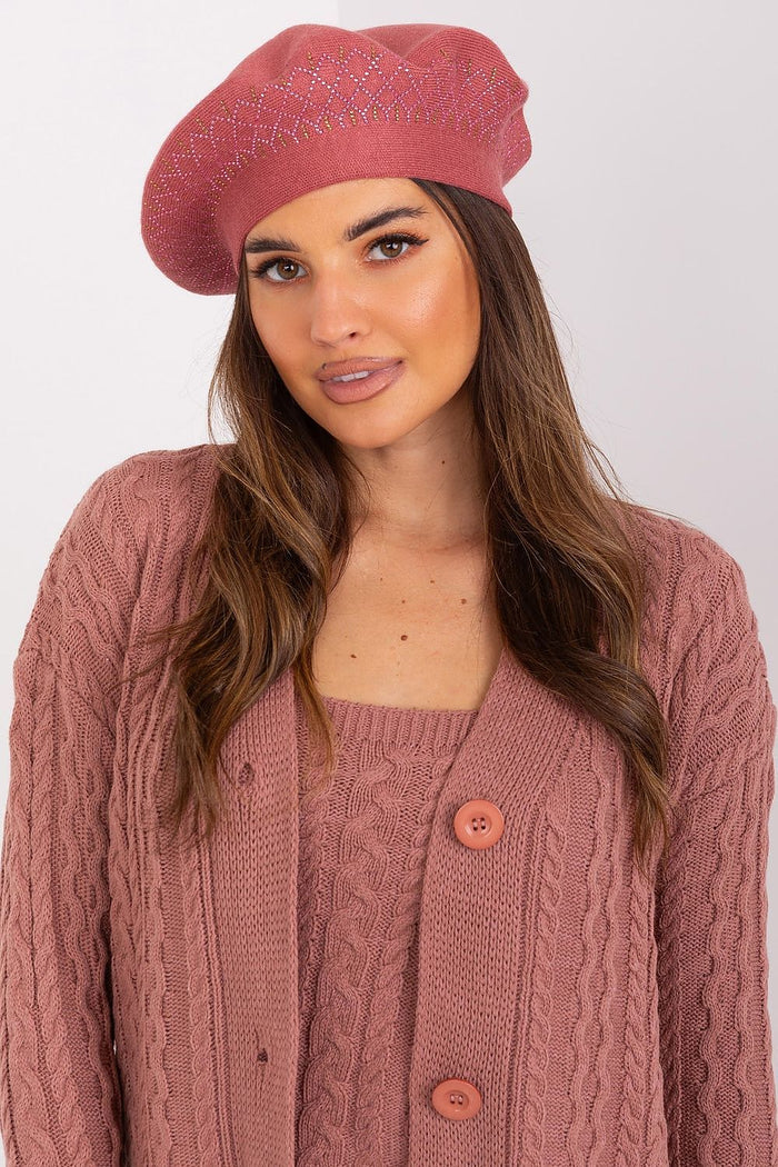 Smooth Beret Hat for Ladies - Stylish Accessory pink one-size-fits-all - Hats