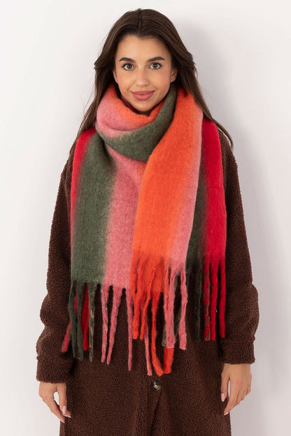 Soft Oversized Scarf Shawl in Trendy Colours red one-size-fits-all - Scarves