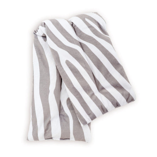 Soothing Body Wrap Wheat Bag Infused with Lavender Oil - Zebra Print - Body Wrap