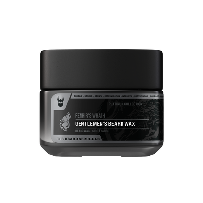 Special Reserve Beard Wax in Fenrir's Wrath scent. The Beard Struggle