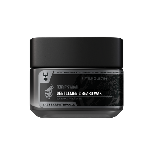 Special Reserve Beard Wax in Fenrir's Wrath scent. The Beard Struggle