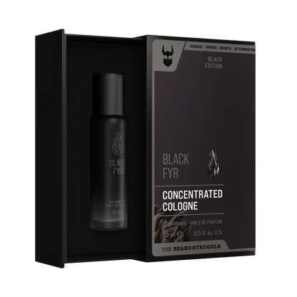 Special Reserve Cologne in Black Fyr scent. The Beard Struggle