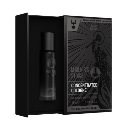 Special Reserve Cologne in Mjolnir's Strike scent. The Beard Struggle