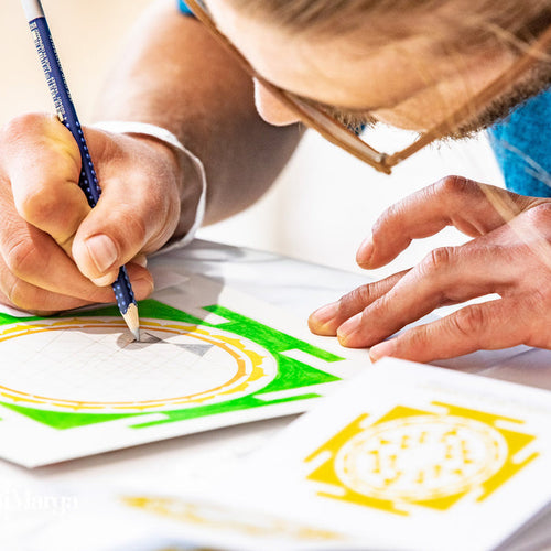 SRI YANTRA PAINTING MEDITATION LEVEL 1