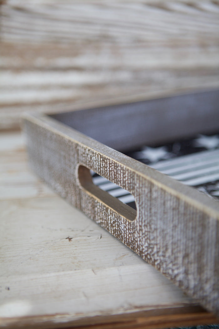 Stars And Stripes Wood Tray