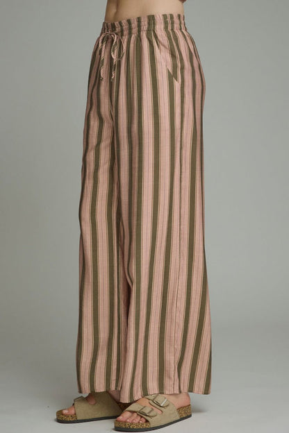 Strawberry Kiwi Striped Pants