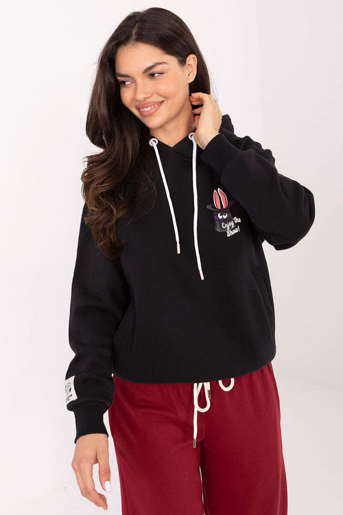 Sublevel Grey Hoodie in a casual style grey - Sweaters