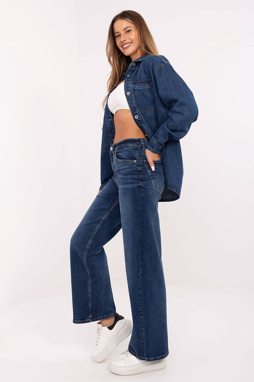 Sublevel High Waisted Wide Leg Jeans blue - Jeans