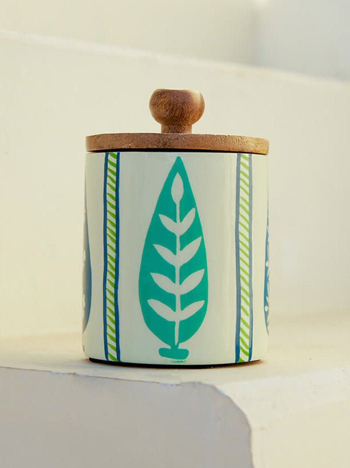 Sway Wooden Jar - Pinklay