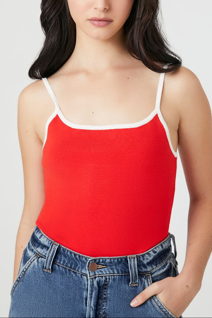 Sweater-Knit Cami Bodysuit