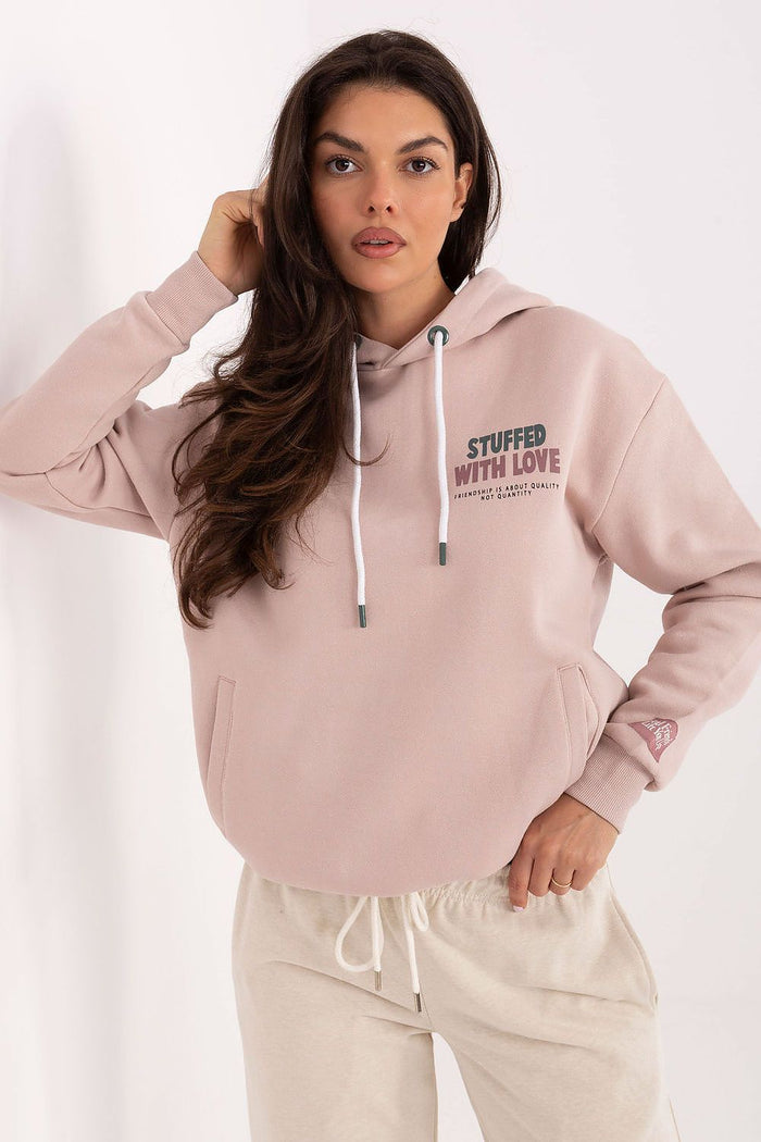 Sweatshirt in a casual style for everyday pink - Sweaters