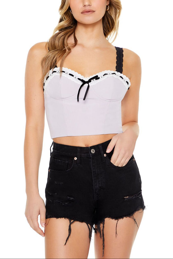 Sweetheart Bow Crop Top