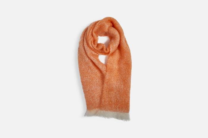 Tangerine Mooneen Mohair Scarf - Cushendale Woollen Mills