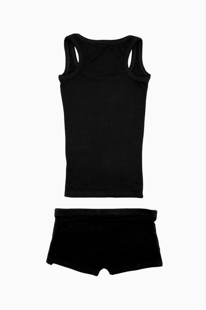 Tank & Short Set Black – Size XS | Archive Sample