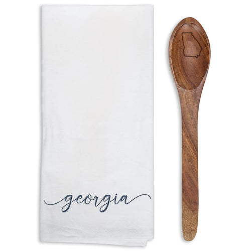 Tea Towel with Spoon Set Georgia