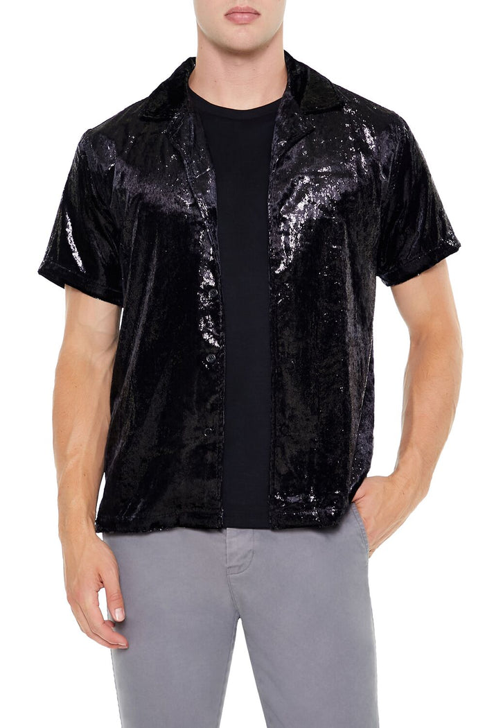 Textured Cuban Collar Shirt