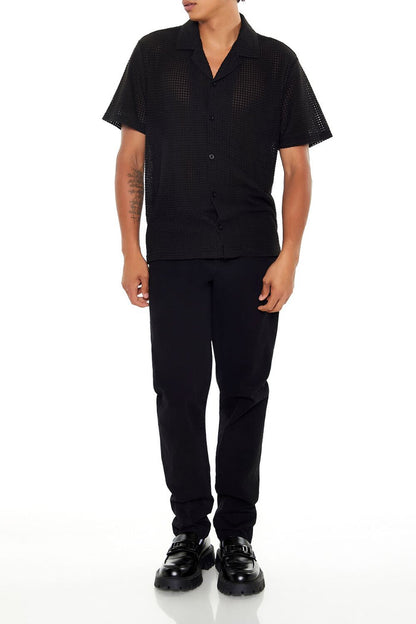 Textured Short-Sleeve Shirt