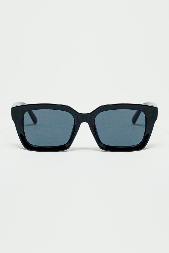 Thick Square Frame Sunglasses Chunky Retro