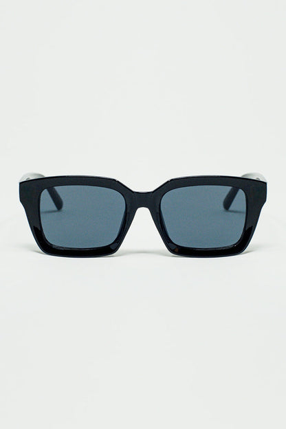 Thick Square Frame Sunglasses Chunky Retro
