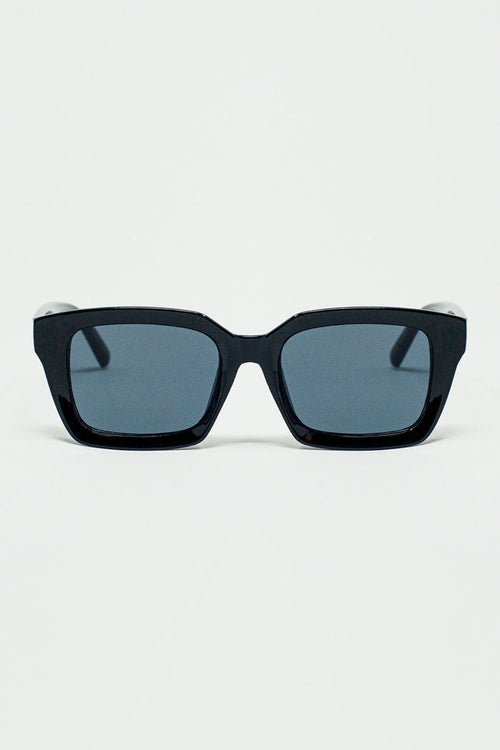 Thick Square Frame Sunglasses Chunky Retro