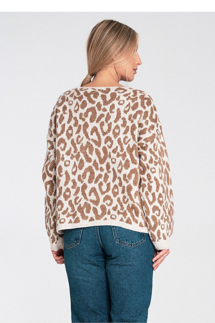 Trendy Animal Print Cardigan for Women - Cardigans