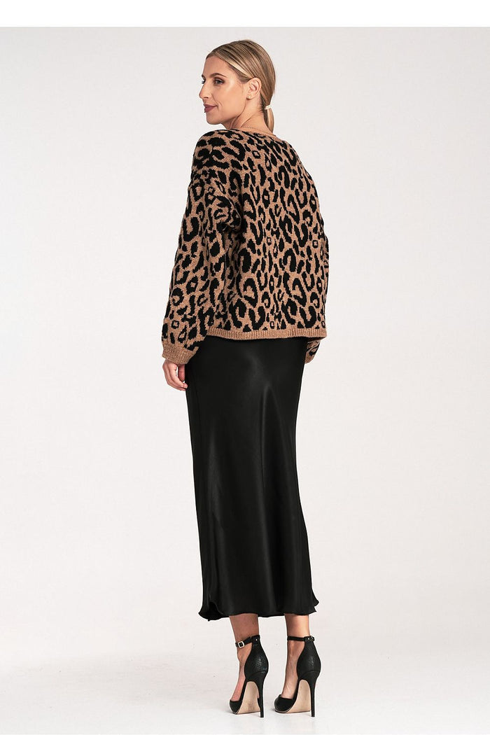 Trendy Animal Print Cardigan for Women - Cardigans