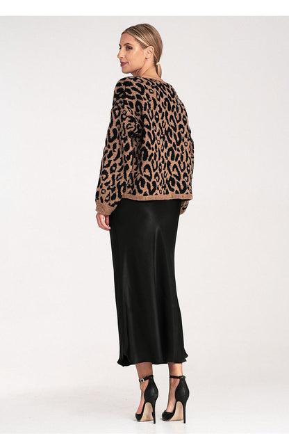 Trendy Animal Print Cardigan for Women - Cardigans