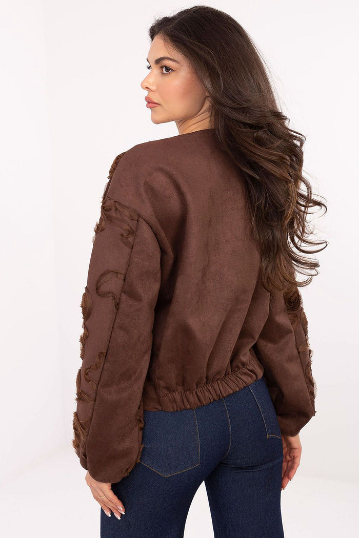 Trendy Black Bomber Jacket for Women - Jackets