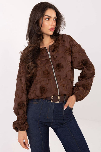 Trendy Black Bomber Jacket for Women - Jackets