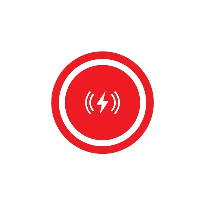 the red circle with a white lightning symbol