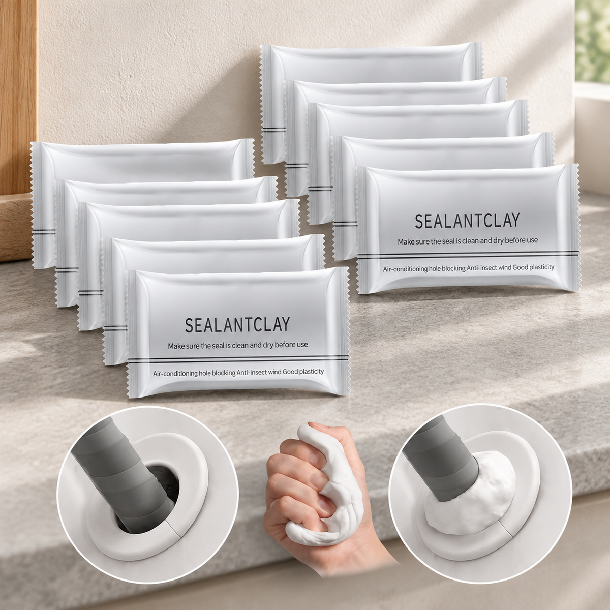 Hand Moldable Multi-Purpose Wall & Pipe Sealing Clay