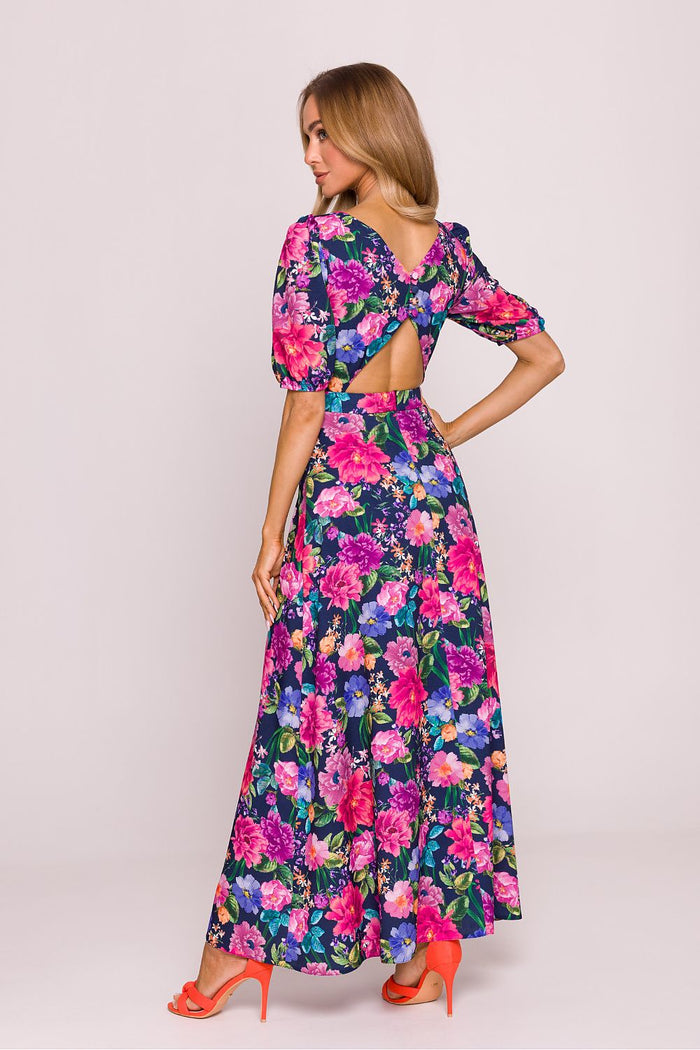 Vibrant Maxi Delicate Floral Dress for Women - Dresses