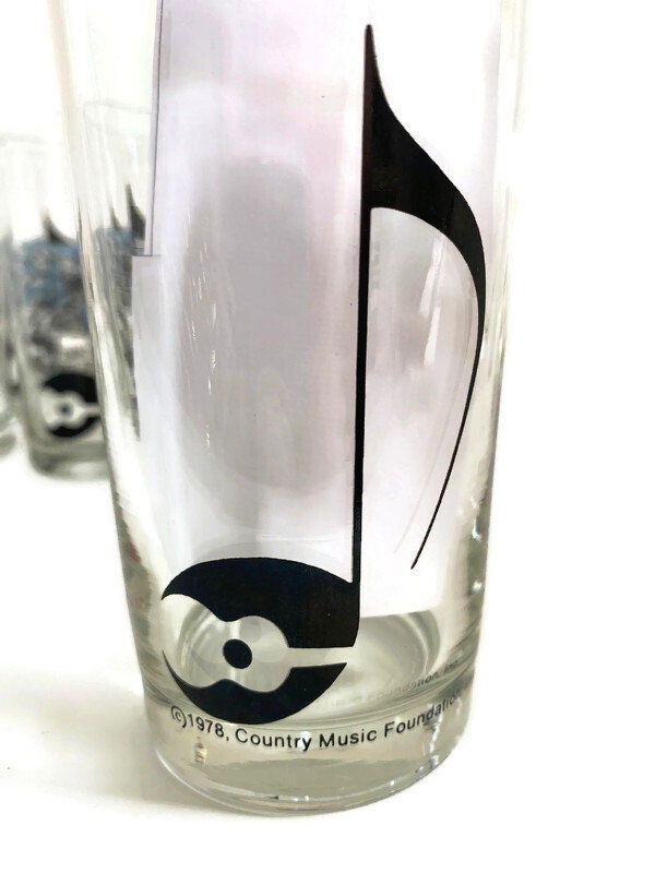 Vintage 1970s Country Music Hall of Fame Glassware at Duckwells