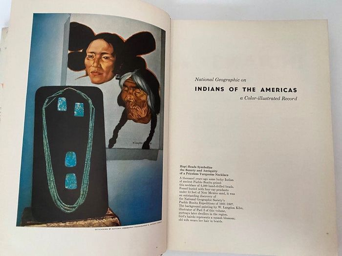 Vintage Book, Indians of the Americas, National Geographic Society at Duckwells