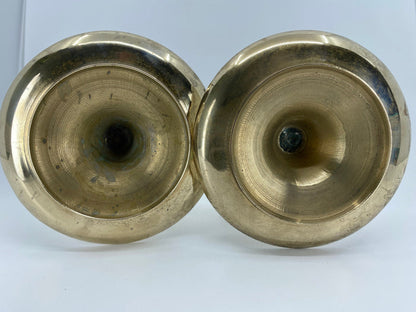 Vintage Brass Candlesticks, Pair of Tall Candle Holders at Duckwells