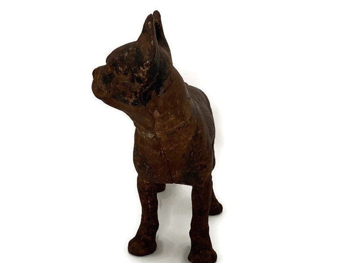 Vintage Cast Iron Boston Terrier at Duckwells