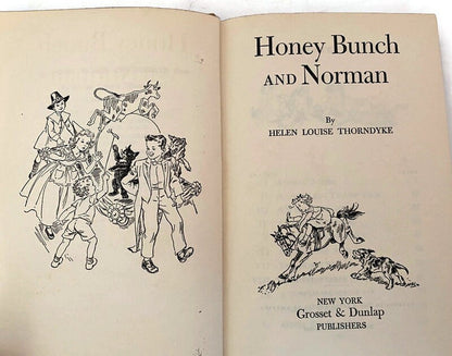 Vintage Children's Book, Honey Bunch and Norman by Helen Louise Thorndyke, 1957 at Duckwells