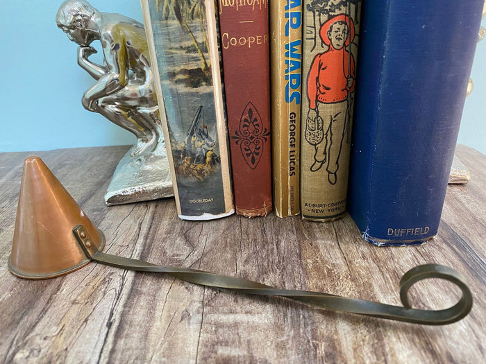 Vintage Copper and Brass Candle Snuffer at Duckwells