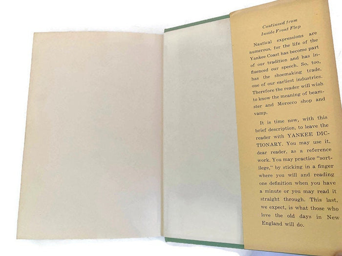 Vintage Hardcover Book, Yankee Dictionary by Charles F. Haywood at Duckwells